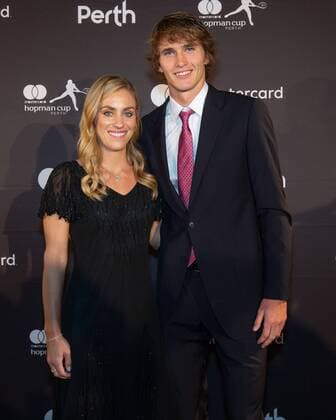 Hopman Cup Feature New Year s Eve Gala New Years Eve Ball Angelique Kerber and Alexander Zverev Tennis Hopman Cup New Year™s Eve Gala ITF Crown Perth Grand Ballroom Perth Western Australia Australia 31 December 2018 Â Copyright: xJuergenxHasenkopfx