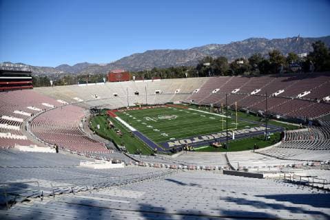 January 01, 2019. The Stadium during the 2019 Rose Bowl game between the Washington Huskies and the Ohio State Buckeyes at the Rose Bowl Stadium in Pasadena, CA. CSM NCAA College League USA Football 2019: Rose Bowl Washington vs Ohio State JAN 01 - ZUMAcg3_ 20190101_zaf_cg3_002 Copyright: xJohnxGreenx