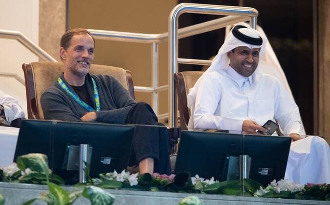 ATP Qatar ExxonMobil Open 2019 H E E Nasser bin Ghanim Al Khelaifi and PSG Coach Thomas Tuchel