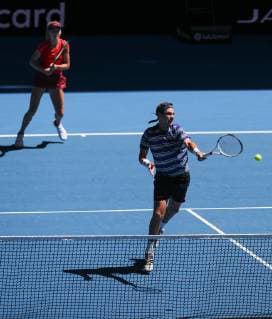 Katie Boulter and Cameron Norrie Mixed Doubles Tennis Hopman Cup 2019 ITF RAC Arena Perth Western Australia Australia 3 January 2019 Â Copyright: xJuergenxHasenkopfx