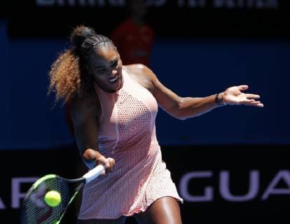 3rd January 2019, RAC Arena, Perth, Australia; Hopman Cup Tennis, sponsored by Mastercard; Serena Williams of Team USA follows through on her forehand shot against Katie Boulter of Team Britain  ActionPlus12092679 DavidxWoodley