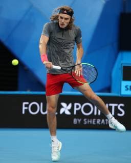 Stefanos Tsitsipas Tennis Hopman Cup 2019 ITF RAC Arena Perth Western Australia Australia 3 January 2019 Â Copyright: xJuergenxHasenkopfx