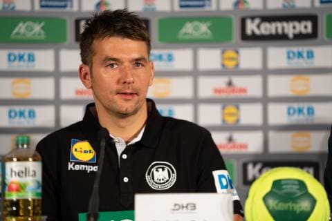 Christian Prokop national coach men men portrait portrait press conference PK Handball World Championship 2019 German Handball Federation DHB Hamburg Hamburg Germany Hotel Treudelberg