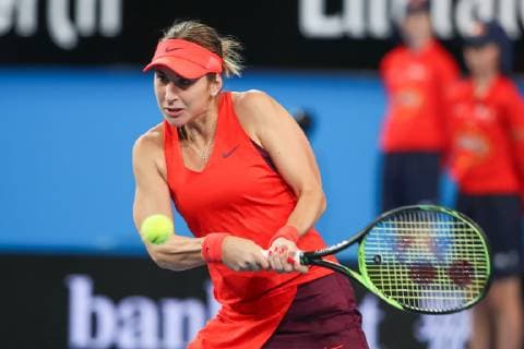 Belinda Bencic Tennis Hopman Cup 2019 ITF RAC Arena Perth Western Australia Australia 3 January 2019 Â Copyright: xJuergenxHasenkopfx