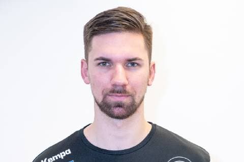 Fabian Wiede backspace middle press conference PK Handball World Championship 2019 German Handball Federation DHB Hamburg Hamburg Germany Hotel Treudelberg