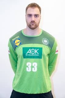 Andreas Wolff Goalkeeper Goalkeeper Torhüter Tor Wolf Press conference PK Handball World Championship 2019 German Handball Federation DHB Hamburg Hamburg Germany Hotel Treudelberg