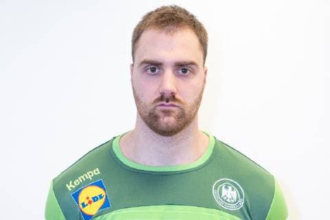 Andreas Wolff Goalkeeper Goalkeeper Torhüter Tor Wolf Press conference PK Handball World Championship 2019 German Handball Federation DHB Hamburg Hamburg Germany Hotel Treudelberg