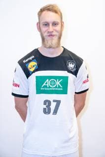 Matthias Musche left wing with beard full beard press conference PK Handball World Championship 2019 German Handball Federation DHB Hamburg Hamburg Germany Hotel Treudelberg