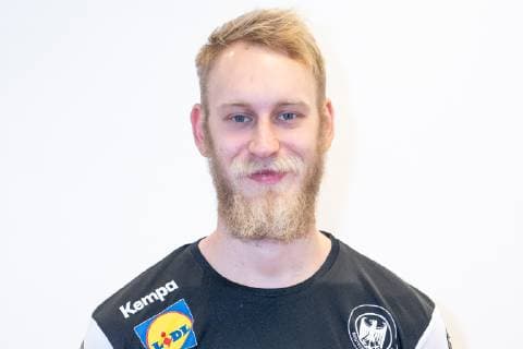 Matthias Musche left wing with beard full beard press conference PK Handball World Championship 2019 German Handball Federation DHB Hamburg Hamburg Germany Hotel Treudelberg