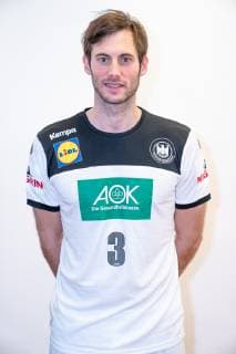 Uwe Gensheimer Linksaußen Linksaußen Press conference PK Handball World Championship 2019 German Handball Federation DHB Hamburg Hamburg Germany Hotel Treudelberg