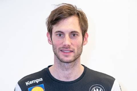 Uwe Gensheimer Linksaußen Linksaußen Press conference PK Handball World Championship 2019 German Handball Federation DHB Hamburg Hamburg Germany Hotel Treudelberg