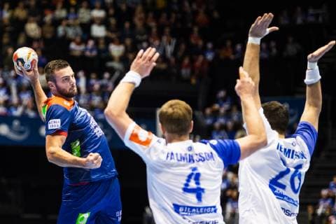 190103 Eivind Tangen of Norway in action during the Gjensidige Cup match between Norway and Iceland on January 3 2019 in Oslo Photo Vegard Wivestad Grott BILDBYRAN code VG 170266, detectedSourceLanguage  Copyright: VEGARDxWIVESTADxGRoTT BB190103BB459
