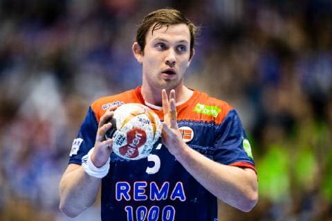 190103 Sander Sagosen of Norway during the Gjensidige Cup match between Norway and Iceland on January 3 2019 in Oslo Photo Vegard Wivestad Grott BILDBYRAN code VG 170266, detectedSourceLanguage  Copyright: VEGARDxWIVESTADxGRoTT BB190103BB469