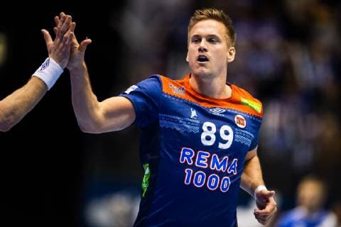 190103 Espen Lie Hansen Norway celebrates during the Gjensidige Cup match between Norway and Iceland on January 3 2019 in Oslo Photo Vegard Wivestad Grott BILDBYRAN code VG 170266, detectedSourceLanguage  Copyright: VEGARDxWIVESTADxGRoTT BB190103BB496