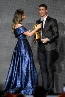 Photo LaPresse - Marco Alpozzi January 03, 2019 Dubai, United Arab Emirate Globe Soccer Award 2019 - 10th edition In the pic: Cristiano Ronaldo (Juventus F.C.); win The globe soccer 433 fans award  Copyright: xMarcoxAlpozzi LaPressex