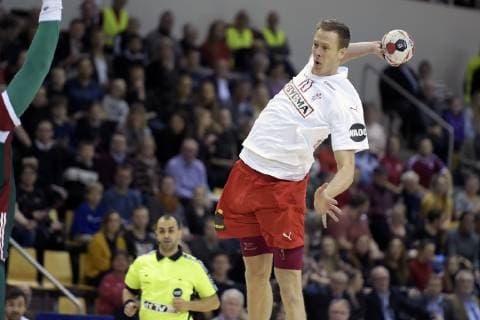 Nikolaj Markussen 10 in action in the friendly match against Hungary in Bygma Cup in Ceres Arena in Aarhus Thursday 3 January 2019 Denmark, detectedSourceLanguage  Copyright: HenningxBaggerx COP102 spdk20190103-203529-L