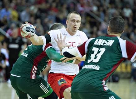 Denmarks Morten Olsen in the Bygma Cup mens handball match between Denmark and Hungary in Ceres Arena in Aarhus Thursday 3 January 2019 Aarhus Jutland Denmark, detectedSourceLanguage  Copyright: HenningxBagger HenningxBaggerx COP102 spdk20190103-210200-L