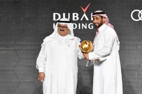 Photo LaPresse - Marco Alpozzi January 03, 2019 Dubai, United Arab Emirate Globe Soccer Award 2019 - 10th edition In the pic: Arab Career Award, Sami Al-Jabel  Copyright: xMarcoxAlpozzi LaPressex
