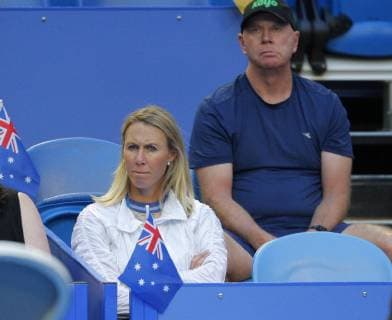 4th January 2019, RAC Arena, Perth, Australia; Hopman Cup Tennis, sponsored by Mastercard; Alicia Molik former Australian number 1 watches Ashleigh Barty of Team Australia play against Angelique Kerber of Team Germany  ActionPlus12092881 DavidxWoodley