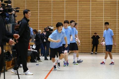 Handball Men Season 2018 19 World Championship 2019 in Germany and Denmark public training Korea 04 01 19 Copyright: xMichaelxHundtx xMatthiasxKochx