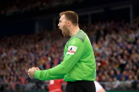 Handball Hannover 04 01 2019 test match preparation game Germany GER Czech Republic CZE Andreas Wolff Germany TW No 33