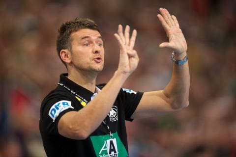 Handball Hanover 04 01 2019 test match preparation game Germany GER Czech Republic CZE Christian Prokop Germany Coach