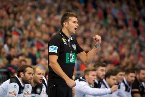 Handball Hanover 04 01 2019 test match preparation game Germany GER Czech Republic CZE Christian Prokop Germany Coach