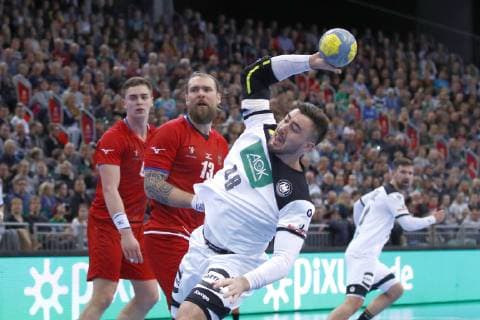 04 01 2019 TUI Arena Hannover International match Germany GER v Czech Republic CZE in picture Jannik Kohlbacher 48 GER scoring goal Germany GER v Czech Republic CZE