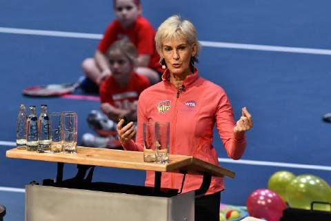 GER International DTB Tennis Congress 2019 04 01 2018 Estrel Congress Center Berlin GER International DTB Tennis Congress 2019 in picture Judy Murray talks about the project Miss Hits nph Mauelshagen nph00321