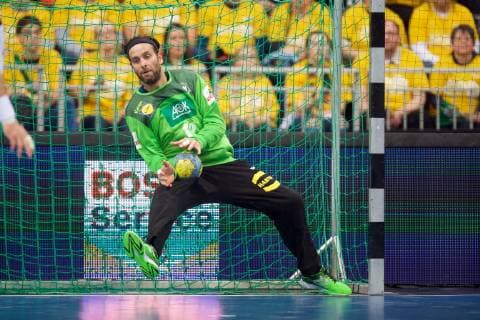 Handball Hannover 04 01 2019 test match preparation game Germany GER Czech Republic CZE Silvio Heinevetter Germany TW No 12