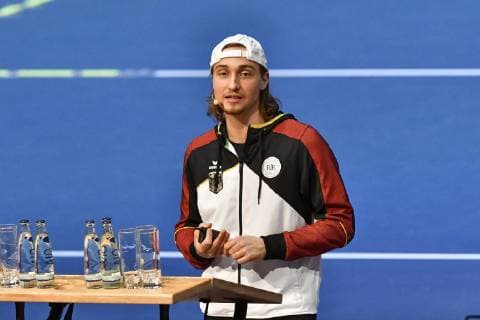 GER International DTB Tennis Congress 2019 05 01 2018 Estrel Congress Center Berlin GER International DTB Tennis Congress 2019 in picture Niklas Hoefken talks about inclusion in tennis training nph Mauelshagen nph00321