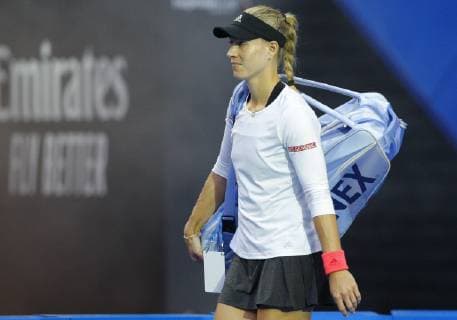 5th January 2019, RAC Arena, Perth, Australia; Hopman Cup Tennis, sponsored by Mastercard; Angelique Kerber of Team Germany makes her way to the court for the Final against Switzerland  ActionPlus12093033 DavidxWoodley