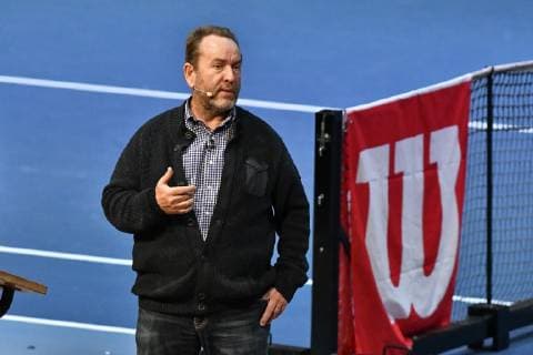 GER Internationaler DTB Tenniskongress 2019 05 01 2018 Estrel Congress Center Berlin GER Internationaler DTB Tenniskongress 2019 in picture Guenter Bresnik talks about principles that are important for every tennis player nph Mauelshagen nph00321
