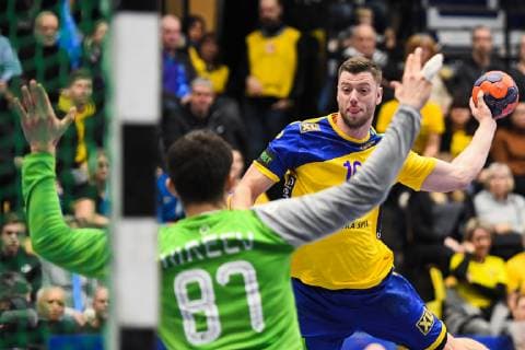 190105 Swedens Niclas Ekberg during training match in handball between Sweden and Russia on January 5, 2019 in Jönköping, detectedSourceLanguage  Copyright: DANIELxSTILLER BB190105DS002