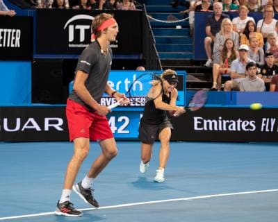 Alexander Zverev Angelique Kerber Mixed Doubles Final Final Tennis Hopman Cup 2019 ITF RAC Arena Perth Western Australia Australia 5 January 2019 Â Copyright: xJuergenxHasenkopfx