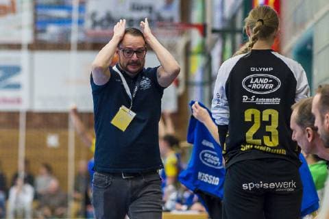 Bietigheim Germany 05 January 2019 EHF Cup 18 19 SG BBM Bietigheim vs Storhamar Handball Elite Coach Martin Albertsen Bietigheim Bietigheim Bissingen Halle am Viadukt Baden Württemberg Germany
