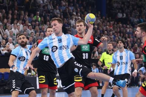 Germany vs. Argentina Handball international 06 01 19 Santiago Baronetto Argentina 09 xmmkx