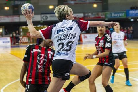 Handball Bundesliga TSV Bayer 04 Leverkusen vs Thueringer HC 17 24 Impressions of the Handball Bundesliga TSV Bayer 04 Leverkusen vs Thueringer HC 17 24 on 6 1 2018 in Leverkusen Ostermann Arena Germany xrkx