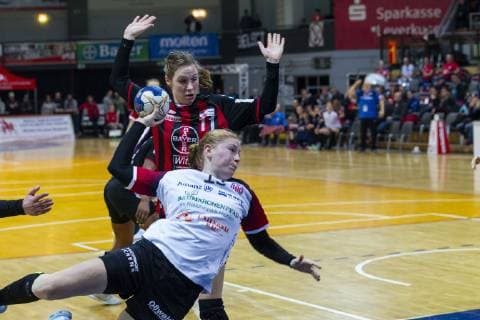 Handball Bundesliga TSV Bayer 04 Leverkusen vs Thueringer HC 17 24 Impressions of the Handball Bundesliga TSV Bayer 04 Leverkusen vs Thueringer HC 17 24 on 6 1 2018 in Leverkusen Ostermann Arena Germany xrkx