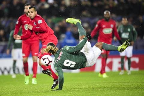 DIONY Lois (St Etienne) FOOTBALL : Olympique de Strasbourg vs St Etienne - 1 32e de finale Coupe de France - 06 01 2019 JBAutissier Panoramic 