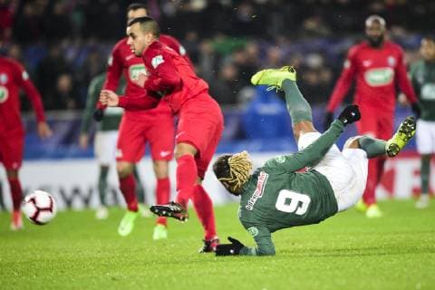 DIONY Lois (St Etienne) FOOTBALL : Olympique de Strasbourg vs St Etienne - 1 32e de finale Coupe de France - 06 01 2019 JBAutissier Panoramic 
