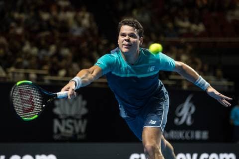 Milos Raonic of Canada in the FAST4 at Qudos Bank Arena, Sydney, Australia on 7 January 2019. Copyright: xPeterxDovganx 22530059