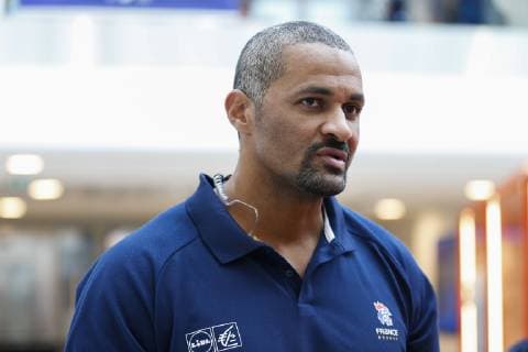 Handball WM, Nationalteam Frankreich Pressekonferenz Kadernominierung Didier Dinart ( Selectionneur Equipe de France ) HANDBALL : Conference de presse de presentation Equipe France pour le Mondial 2019 - 08 01 2019 GwendolineLeGoff Panoramic 