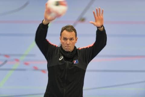 Handball WM Men Training National Team Japan Elite School of Sports Knorrstr 151 Munich Coach Sigurdson 08 01 2019 Â