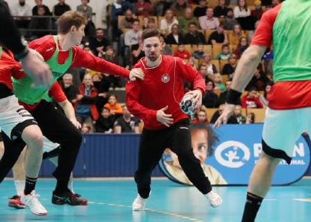 Fabian Wiede public training in the run-up to the World Championships in Germany and Denmark Sport Handball DHB National Team Men Season 2018 2019 08 01 2019 GER BRDeutschland