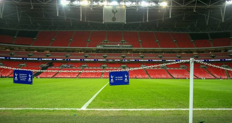 Tottenham Hotspur v Chelsea Carabao Cup Semi-Final General view inside the stadium before the Carabao Cup Semi-Final match at Wembley Stadium, London between Tottenham Hotspur and Chelsea Content Not Available For UK Newspapers Copyright: xStevexO Sullivanx FIL-12769-0002