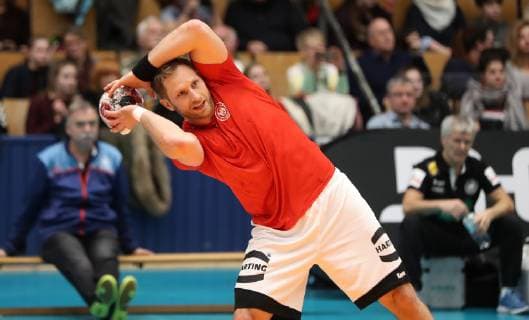 Steffen Weinhold during the open training of the German national team before the mens handball world championship 2019 on 08 01 2019 in the gym of the sports forum in Berlin Handball world championship 2019 preparation open training of the national team