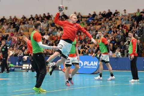Handball Men Season 2018 19 World Championship 2019 in Germany and Denmark public training of the German national team Steffen Fäth Nr 23 Germany Patrick Wiencek Nr 7 Germany 08 01 19 Copyright: xMatthiasxKochx