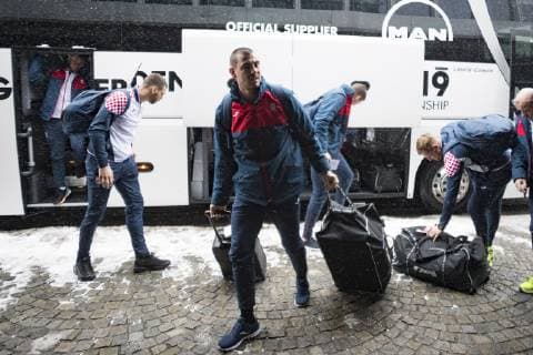 Arrival of the Croatian Handball National Team at the Hilton Hotel in Tucherpark Munich 09 01 2019 Â