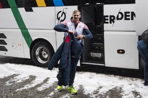 Arrival of the Croatian Handball National Team at the Hilton Hotel in Tucherpark Munich 09 01 2019 Â